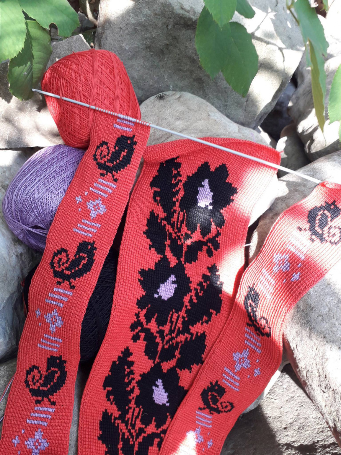 Exclusive designer embroidered shirt, reproduced in a unique Tunisian crochet technique that mimics authentic Borschiv patternsdered shirt, reproduced in a unique Tunisian crochet technique that mimics authentic Borschiv patterns